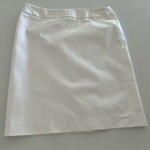 Brooks Brothers Classic White Pencil Skirt
